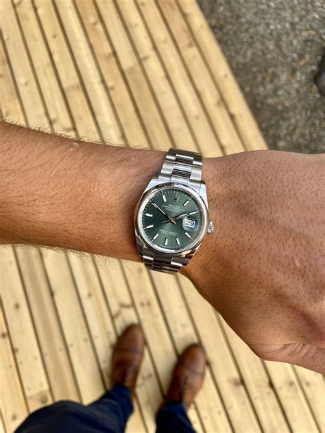 rolex datejust 36 green face|Rolex 2022 release Datejust 36.